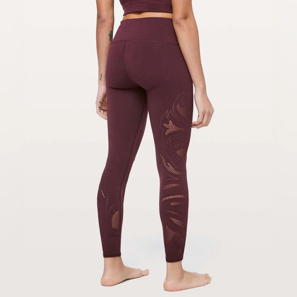 Lululemon Reveal Tight En Avante 26" Dark Adobe Athletic Leggings Size 6 - Picture 1 of 8